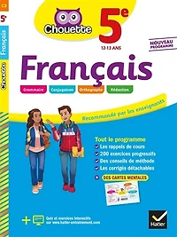 Français 5e, 12-13 ans: conforme au programme