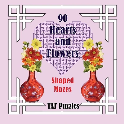 90 Hearts and Flowers Shaped Mazes