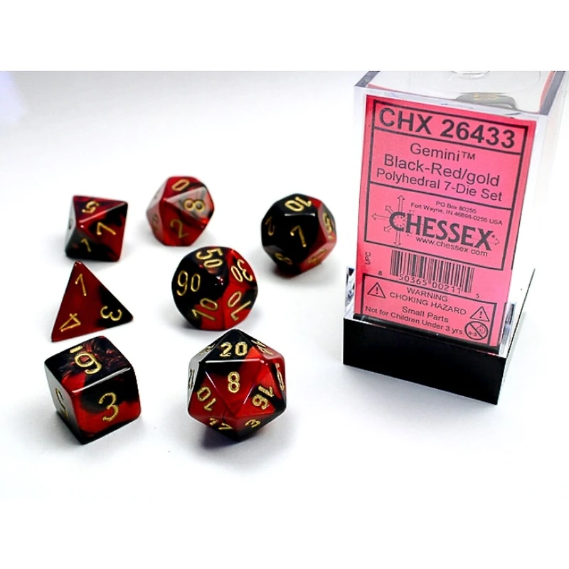 7 Piece Dice Set (colour chosen at random)