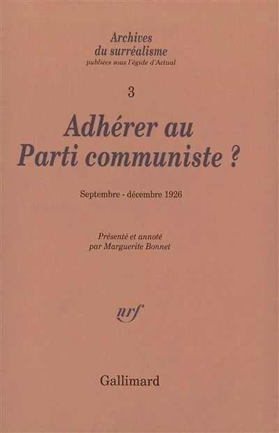 Adhérer au Parti communiste ? : septembre-décembre 1926: septembre-décembre 1926