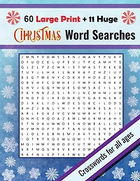 Christmas Word Searches: Large Print + Huge Christmas Themed Crosswords, Fun For All Ages
