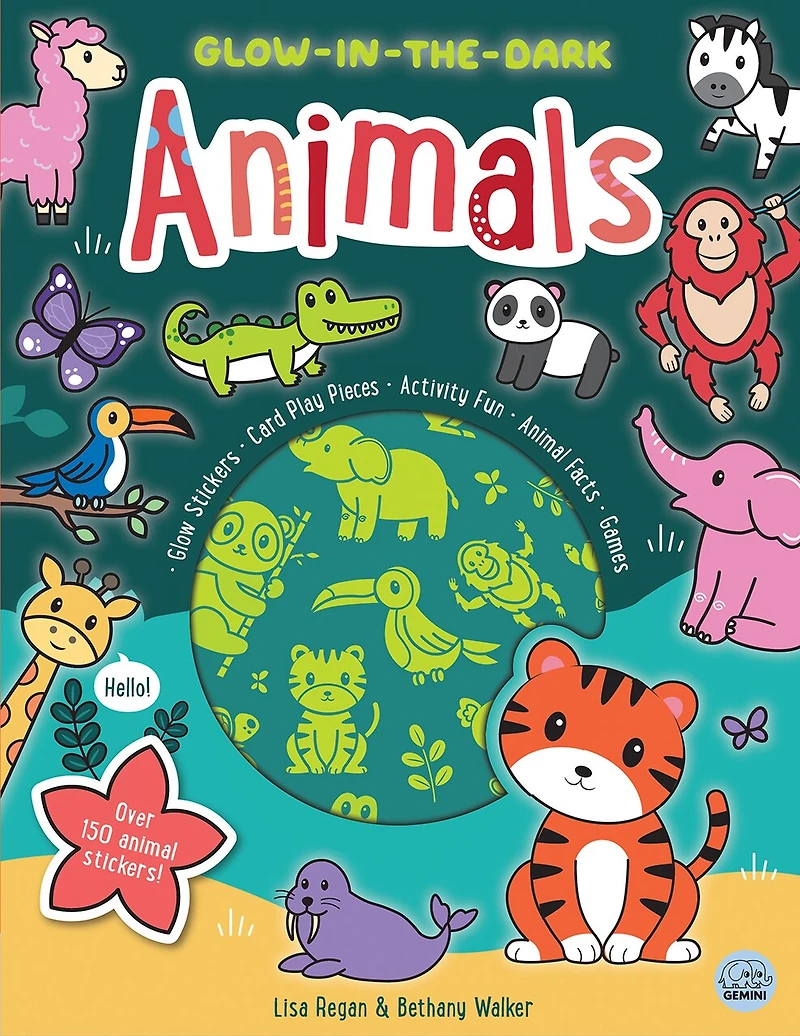 Glow-in-the-Dark Animals Sticker Activity Book