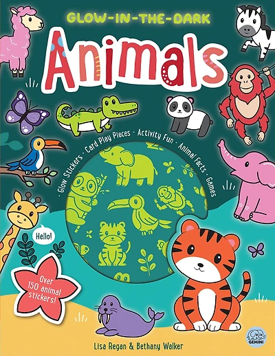 Glow-in-the-Dark Animals Sticker Activity Book
