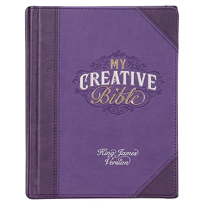 KJV My Creative Bible Faux Leather HC, Purple Two-tone