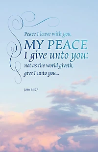 Funeral Bulletin: My Peace (Package of 100): John 14:27 (KJV)