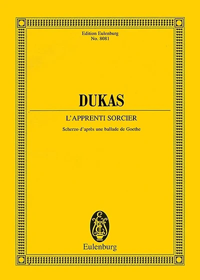 The Sorcerer's Apprentice [l'apprenti Sorcier]: Study Score