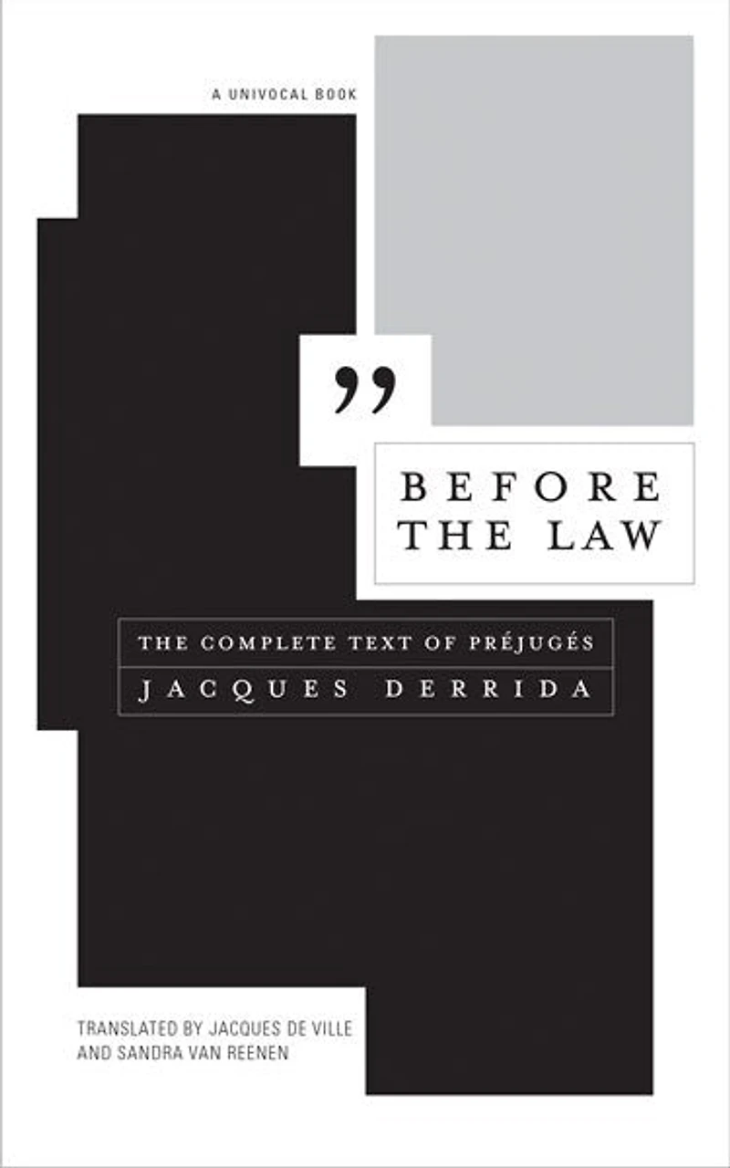 Before The Law: Complete Text of Préjugés