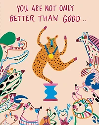 Love Muchly Greeting Cards: Thank You - You are not only better than (Pack of 6)