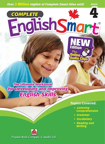 Complete Englishsmart (new Edition) Grade 4: Canadian Curriculum English Workbook