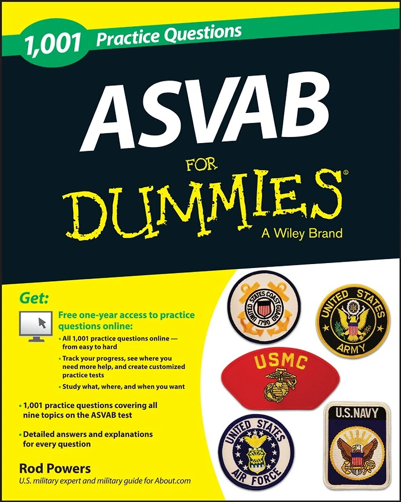 ASVAB: 1001 Practice Questions For Dummies (+ Online Practice)