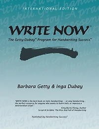 Write Now: The Getty-dubay Program For Handwriting Success