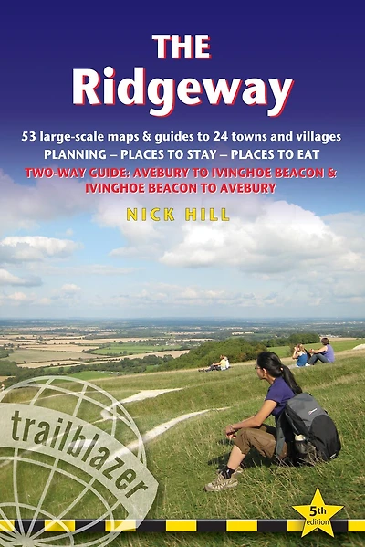 The Ridgeway: Two-way guide with 53 Large-Scale Walking Maps (1:20,000) & Guides to 24 Towns Villages - Planning, Places Stay, Eat