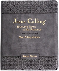Jesus Calling Note-Taking Edition, Leathersoft, Black, with Full Scriptures: Enjoying Peace in His Presence (A 365-Day Devotional and Prayer Journal)