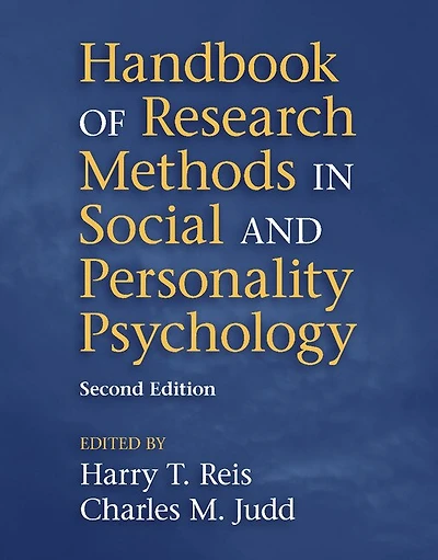 Handbook Of Research Methods Social And Personality Psychology