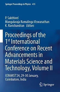 Proceedings of the 1st International Conference on Recent Advancements in Materials Science and Technology, Volume II: ICRAMST'24, 29-30 January, Coimbatore, India