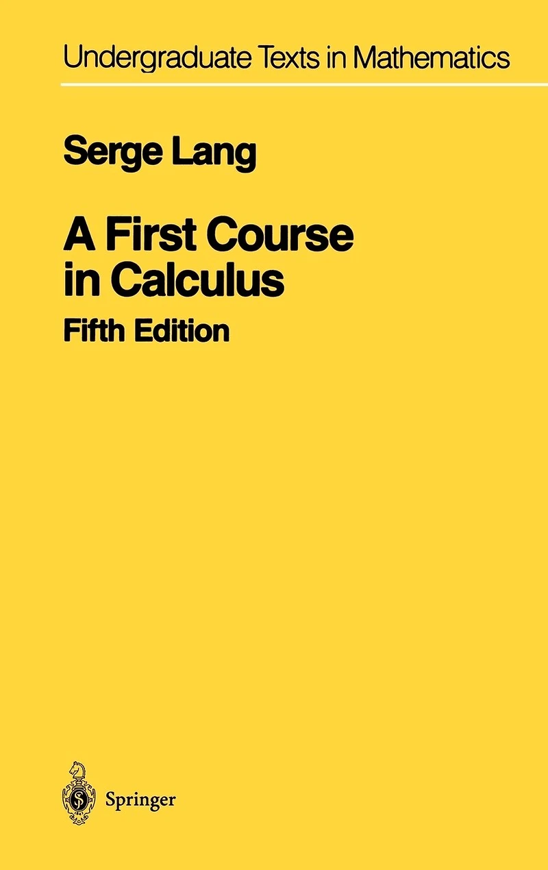 A First Course Calculus