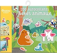 200 autocollants bébés animaux = 200 baby animals stickers = 200 pegatinas animales bebés