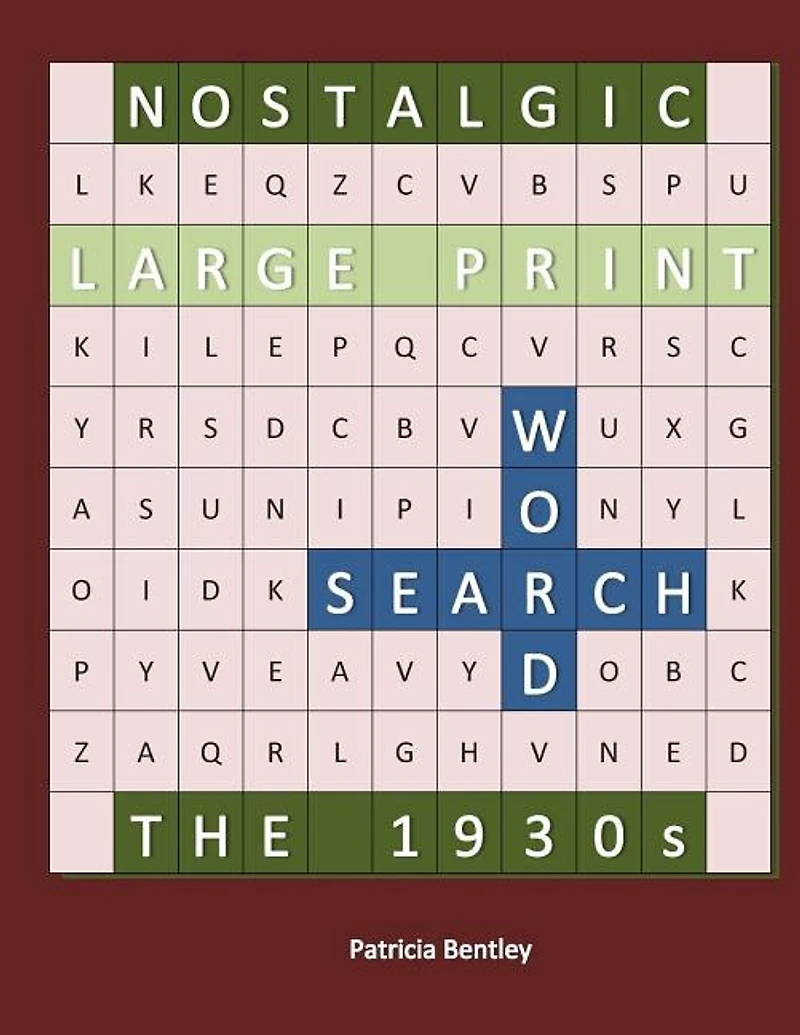 Nostalgic Large Print Word Search: The 1930s