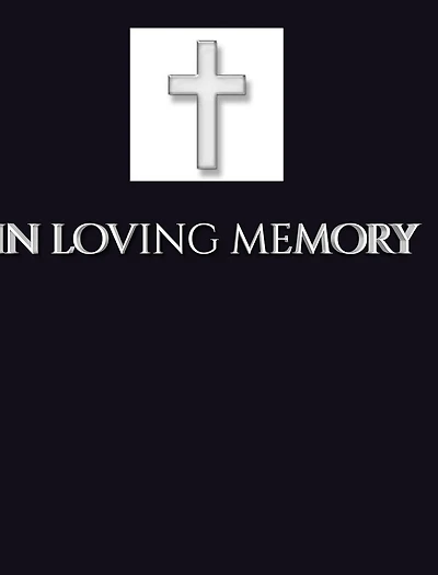 loving memory funeral blank page Guest Book: Book