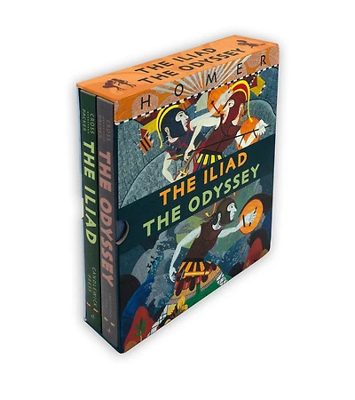 The Iliad/The Odyssey Boxed Set: (Two Illustrated Epic Retellings of Homer's Greek Myths Featuring Gods, Heroes, Battles, and Legendary Journeys for Young Readers Mythology Fans)