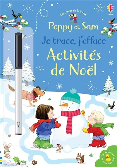 Je trace, j'efface: activités de Noël