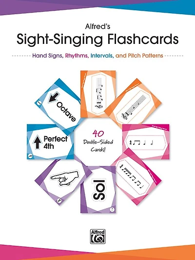 Alfred's Sight-Singing Flashcards: Hand Signs, Rhythms, Intervals, and Pitch Patterns, Flashcards