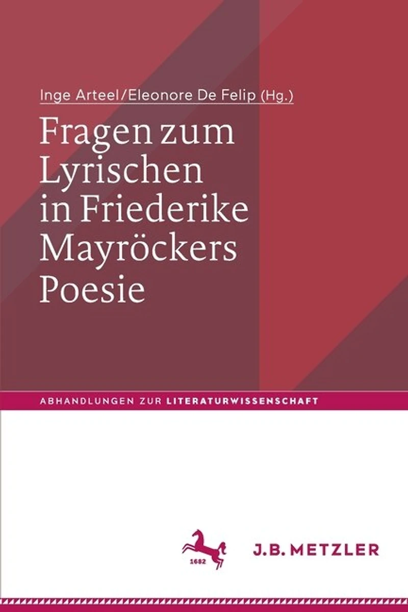 Fragen Zum Lyrischen Friederike Mayröckers Poesie