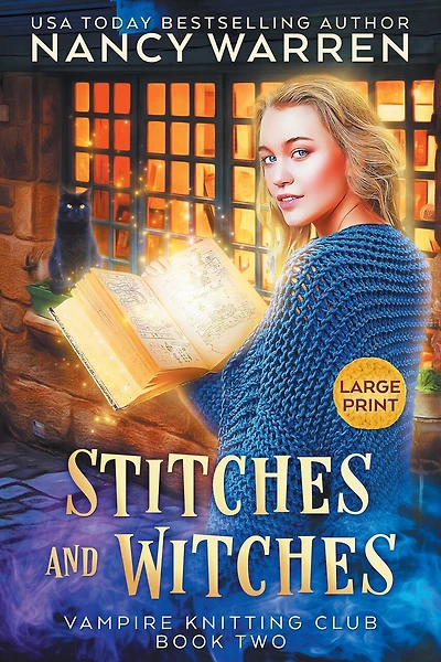 Stitches and Witches (Large Print): A Paranormal Cozy Mystery