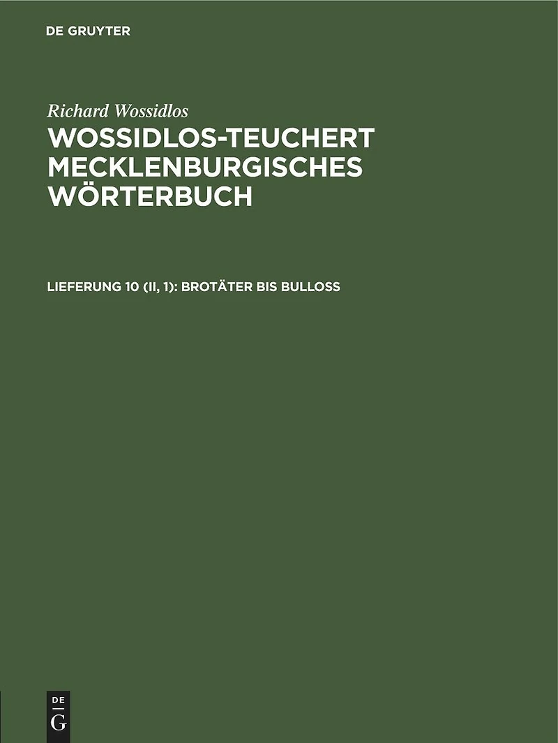 Brotäter bis Bulloss