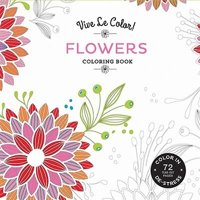 Vive Le Color! Flowers (Adult Coloring Book)