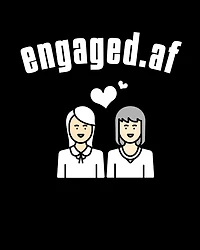 Engaged.af: Lgbt Wedding Guest Book - Mrs & Mrs Lesbian Wedding Gifts - How To Stand Up For Yourself Blank Pape