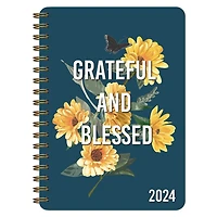 2024 Wirebound Daily Planner Grateful and Blessed
