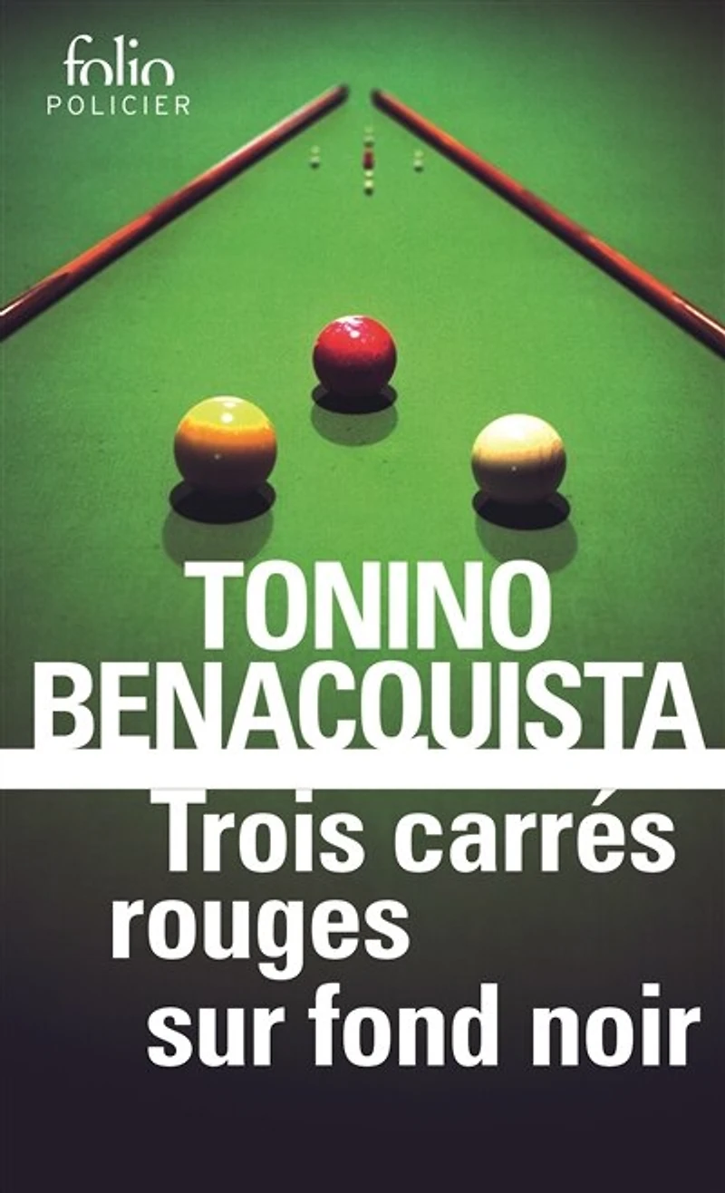 Trois carrés rouges sur fond noir