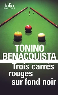 Trois carrés rouges sur fond noir
