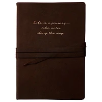 Life Journey Leather Wrap Journal