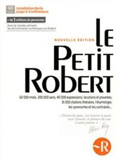 Coffret numérique Le Petit Robert téléchargement PC et MAC