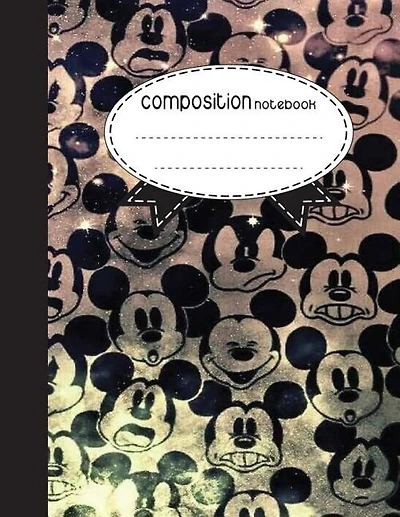 Composition Notebook, 8.5 x 11, 110 pages: Boho Mickey Mouse: (School Notebooks)