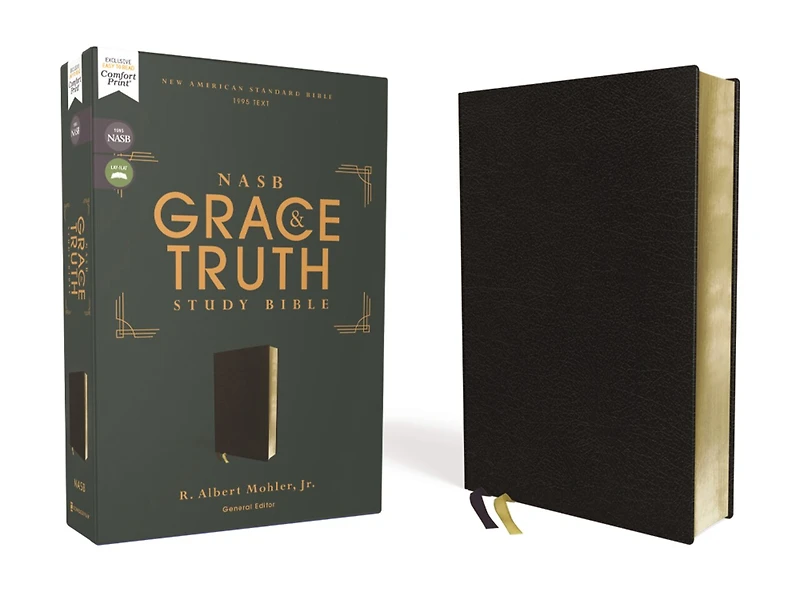NASB, The Grace and Truth Study Bible (Trustworthy Practical Insights), Hardcover, Green, Red Letter, 1995 Text, Comfort Print
