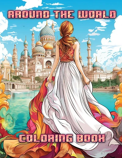 Around the World: Coloring Book