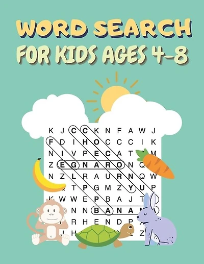 Word Search For Kids Ages 4-8: 100 Word Search and Find Puzzles to Keep Your Child Entertained