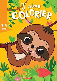 J'aime colorier, 3-5 ans: paresseux