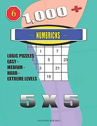 1,000 + Numbricks 5x5: Logic puzzles easy - medium - hard - extreme levels