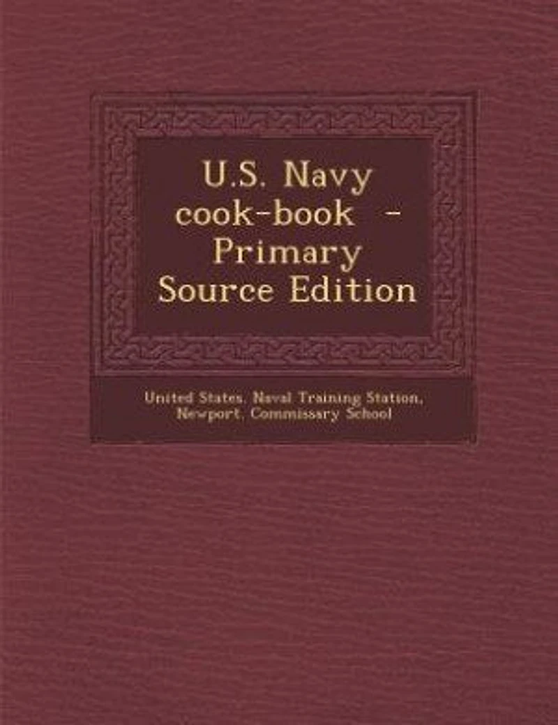 U.S. Navy cook-book