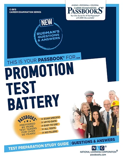 Promotion Test Battery (C-3815): Passbooks Study Guide