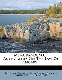 Memorandum Of Authorities On The Law Angary