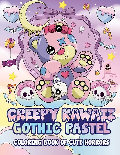 Creepy Kawaii Gothic Pastel: Coloring Book Of Cute Horrors