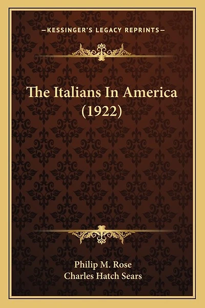 The Italians In America (1922)