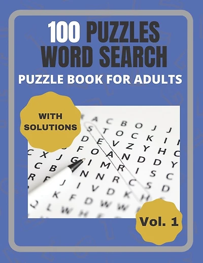 100 Puzzles Word Search: Puzzle Book for Adults Vol. 1
