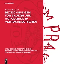 Bezeichnungen für Bauern und Hofgesinde im Althochdeutschen