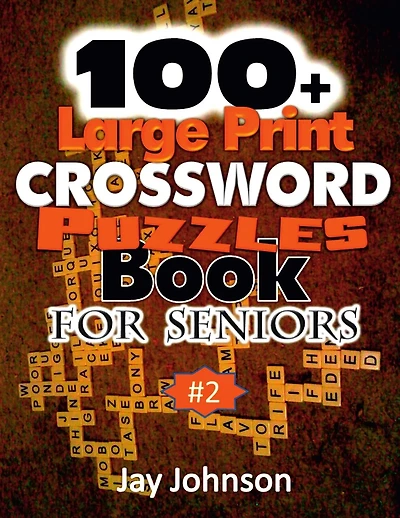100+ Large Print Crossword Puzzle Book for Seniors